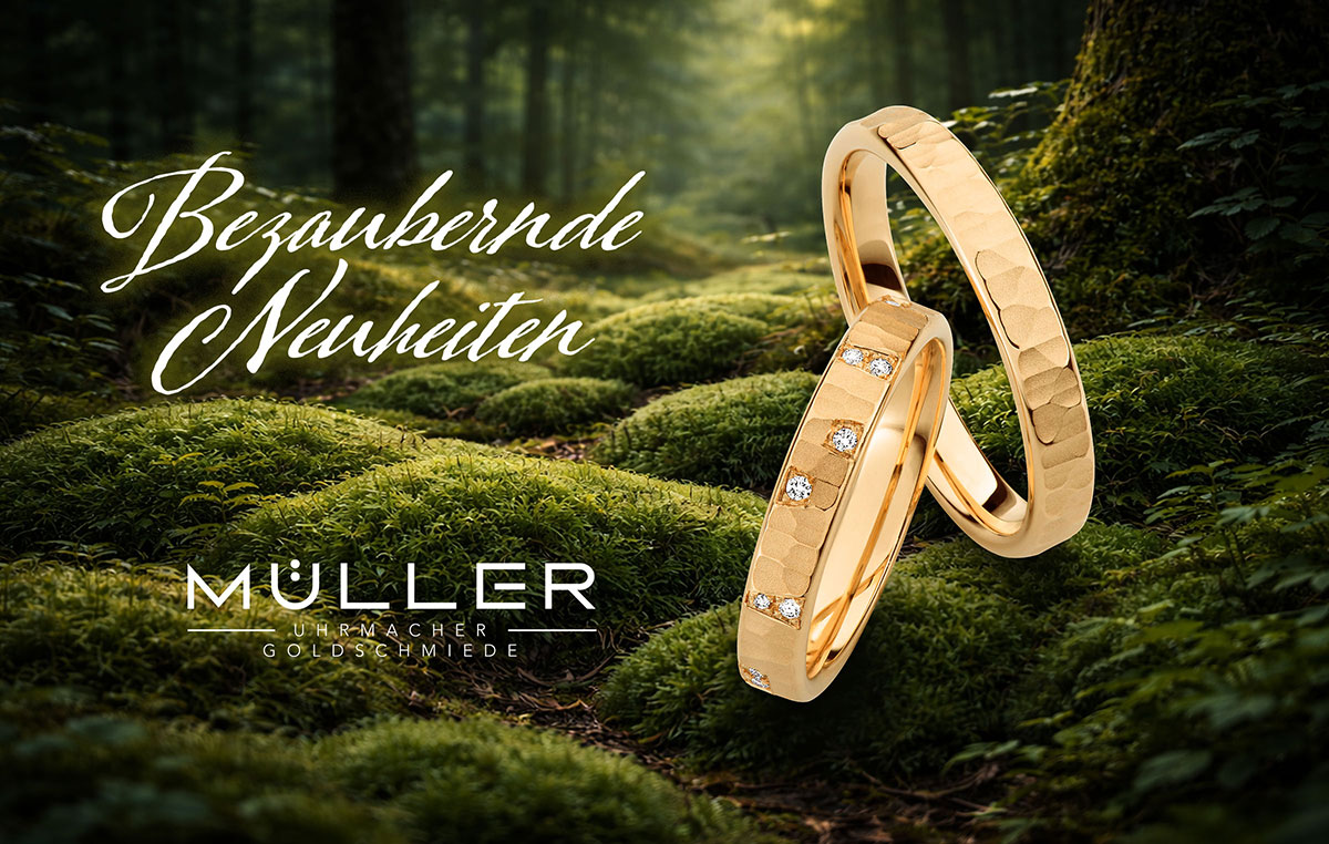 BEzaubernde Neuheiten in unserer Trauringkollektion bei Müller Schmuck in Aichach